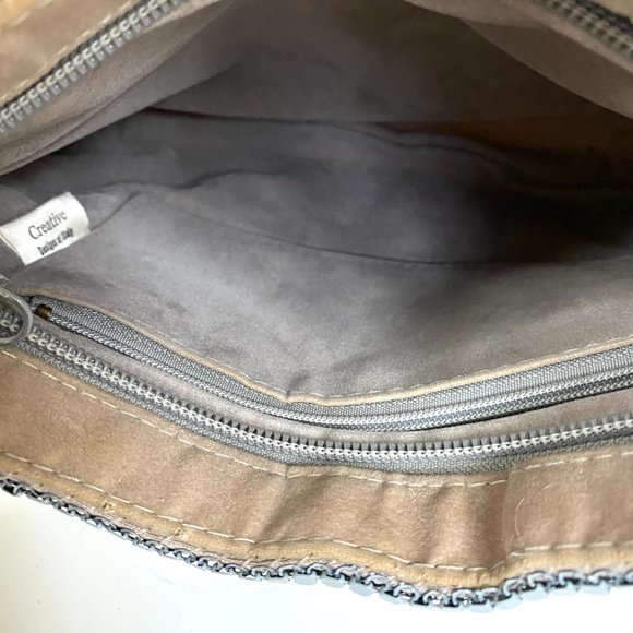 VTG Metal Mesh Evening Purse Handbag Creative Designs of Italy Gray Hong Kong - Picture 10 of 15